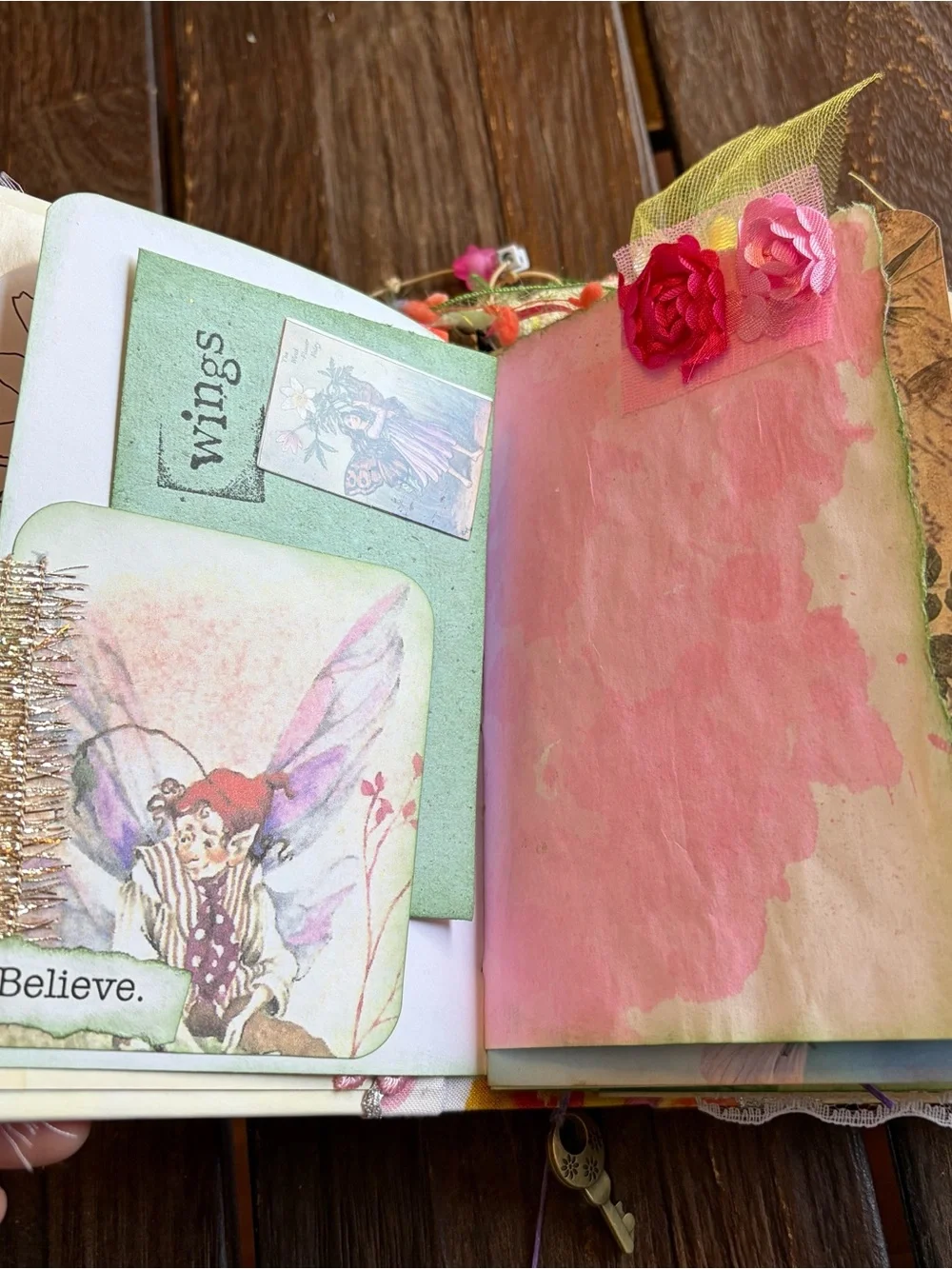 Fairy Junk Journal Small Anne Geddes Fairy Album Made Into Journal Hardcover